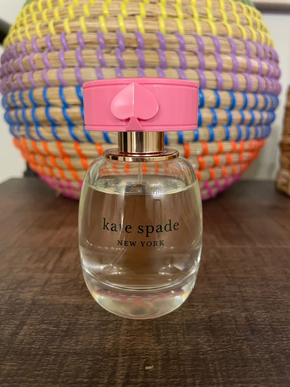 kate spade Pink-Top Clear Glass Perfume Bottle